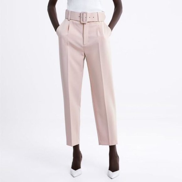 Zara Pants - ZARA PLEATED PANTS WITH BELT
